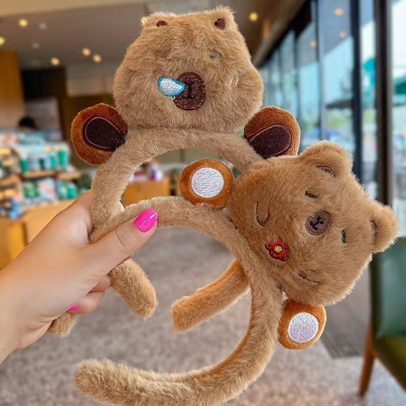 29g Weight Cute Sweet Women's Animal Cartoon Capybara Hair Clip Hair Band