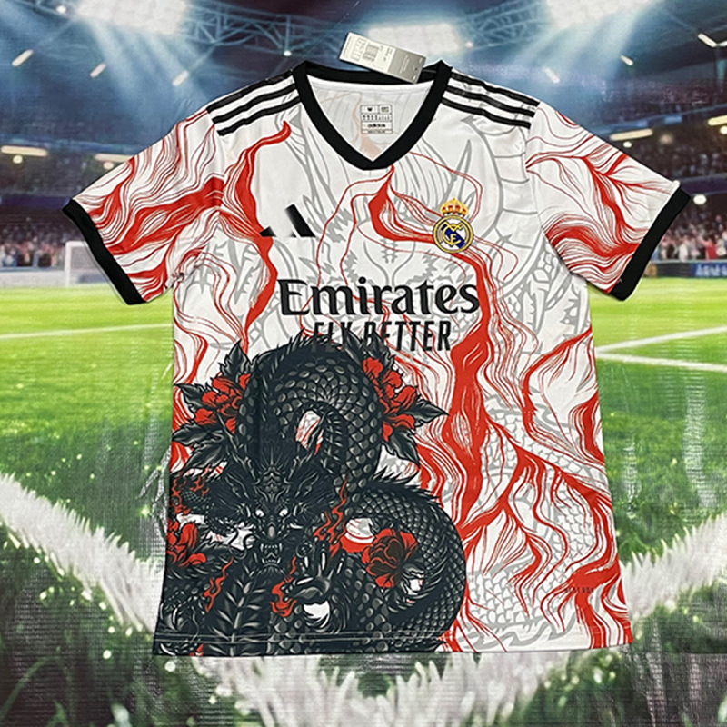 Nuevo Real Madrid Real Madrid Camiseta de fútbol local y visitante Camiseta Edición para fanáticos Edición especial personalizada Venta al por mayor transfronteriza
