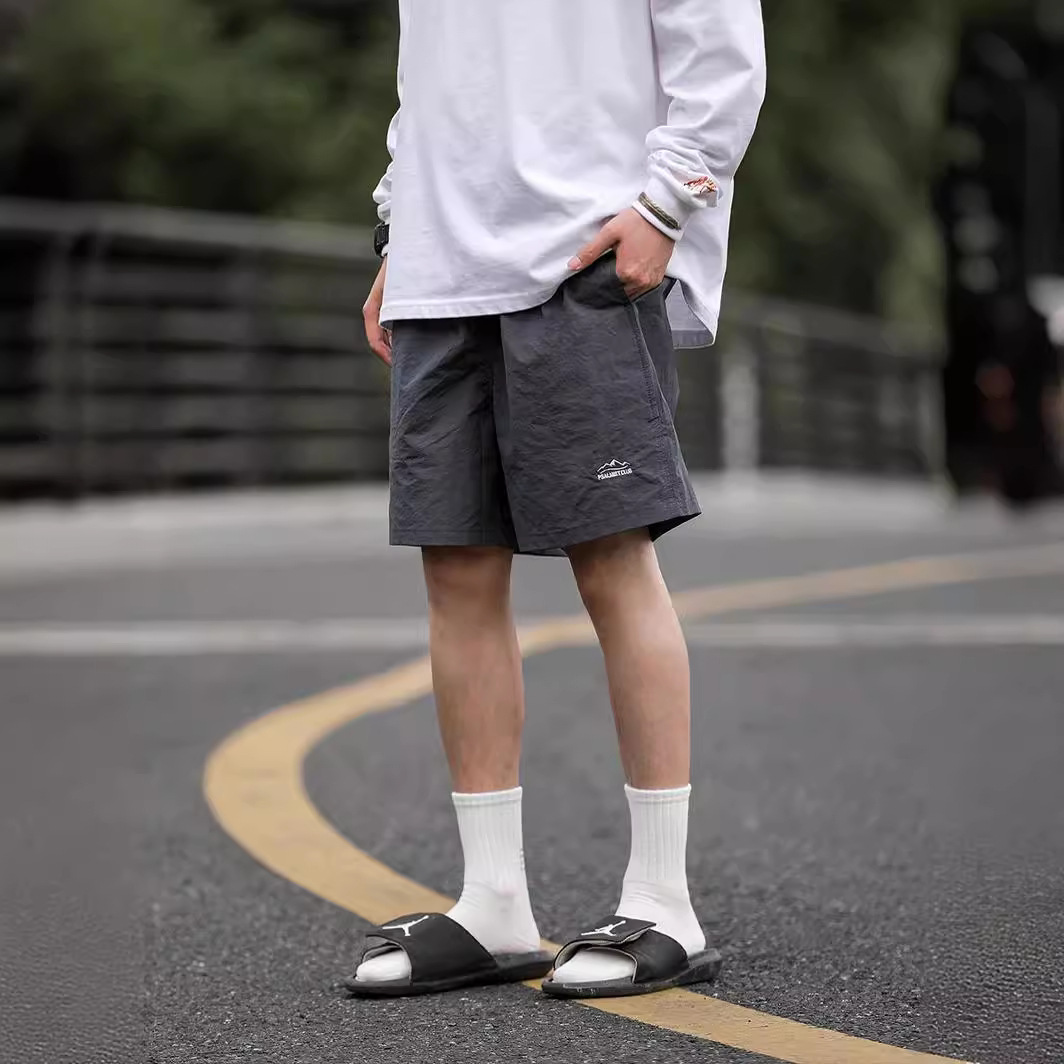 Summer Japanese travel solid color quick dry trousers