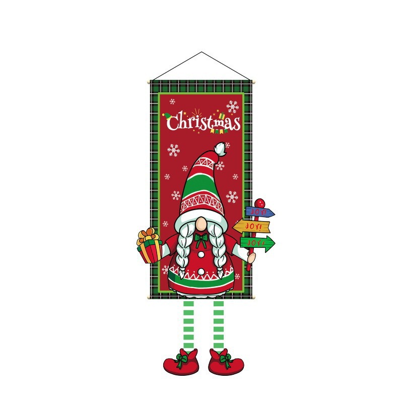 クロスボーダー新しいクリスマスドア吊りハロウィン装飾独立記念日吊り旗ドア生地ペンダントイースターデコレーション|undefined