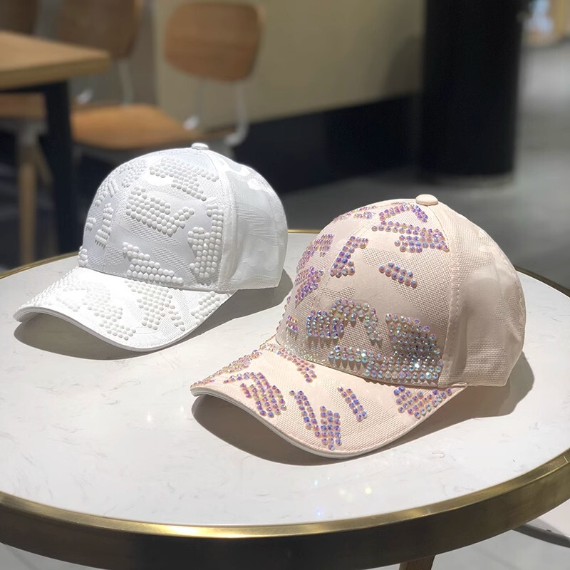Korean Ins Trendy Fashion Rhinestone Hat for Women Spring and Summer Casual Street Youth Versatile Travel Baseball Cap Korean Ins Trendy Fashion Rhinestone Hat for Women Spring and Summer Casual Street Youth Versatile Travel Baseball Cap