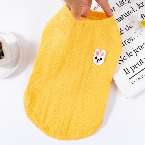 Cat clothes summer thin breathable anti-shedding silver gradient puppet summer kitten pet cat and puppy vest