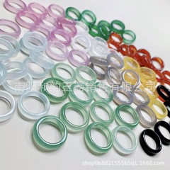 天然のブラジル瑪瑙の指輪のリングは玉の玉の髄の指輪のリングのネットの赤い卸売りのアクセサリーを持ちます。