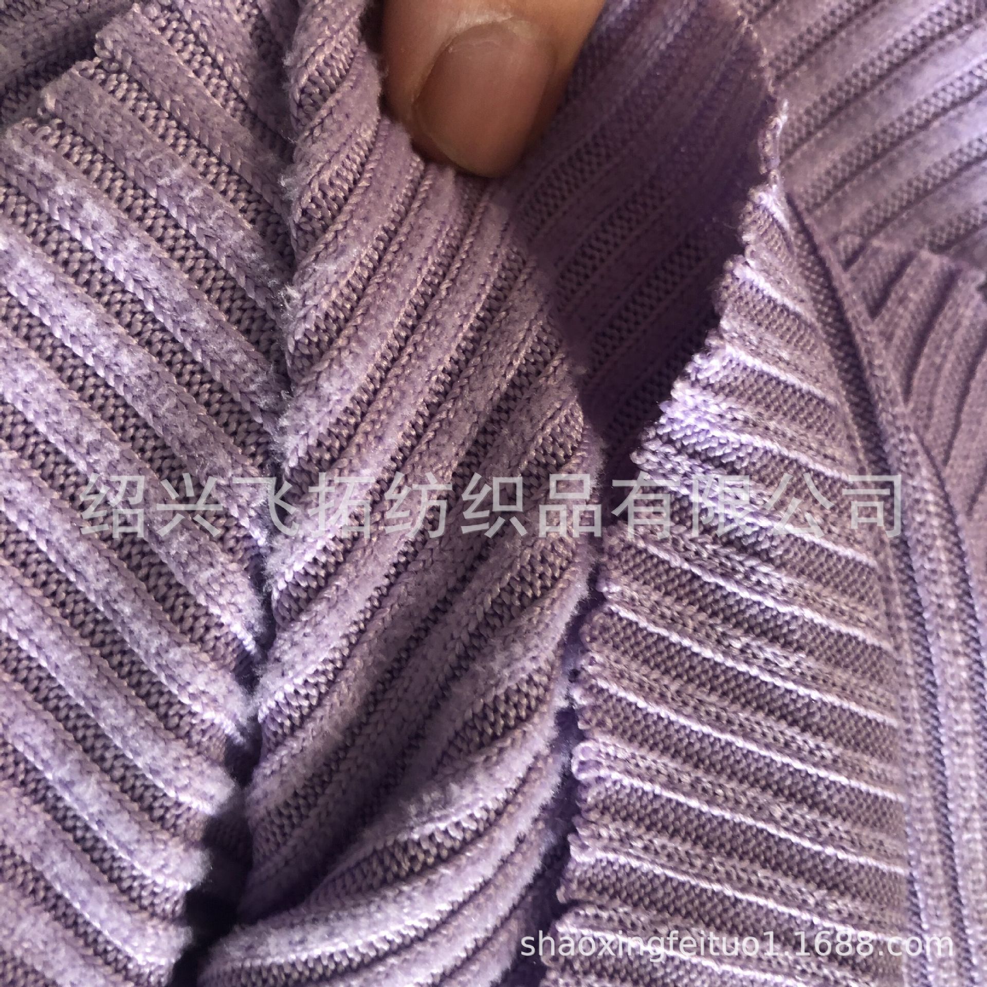 销售针织95%再生涤纶5%氨纶3X2粗针罗文布 颜色艳丽