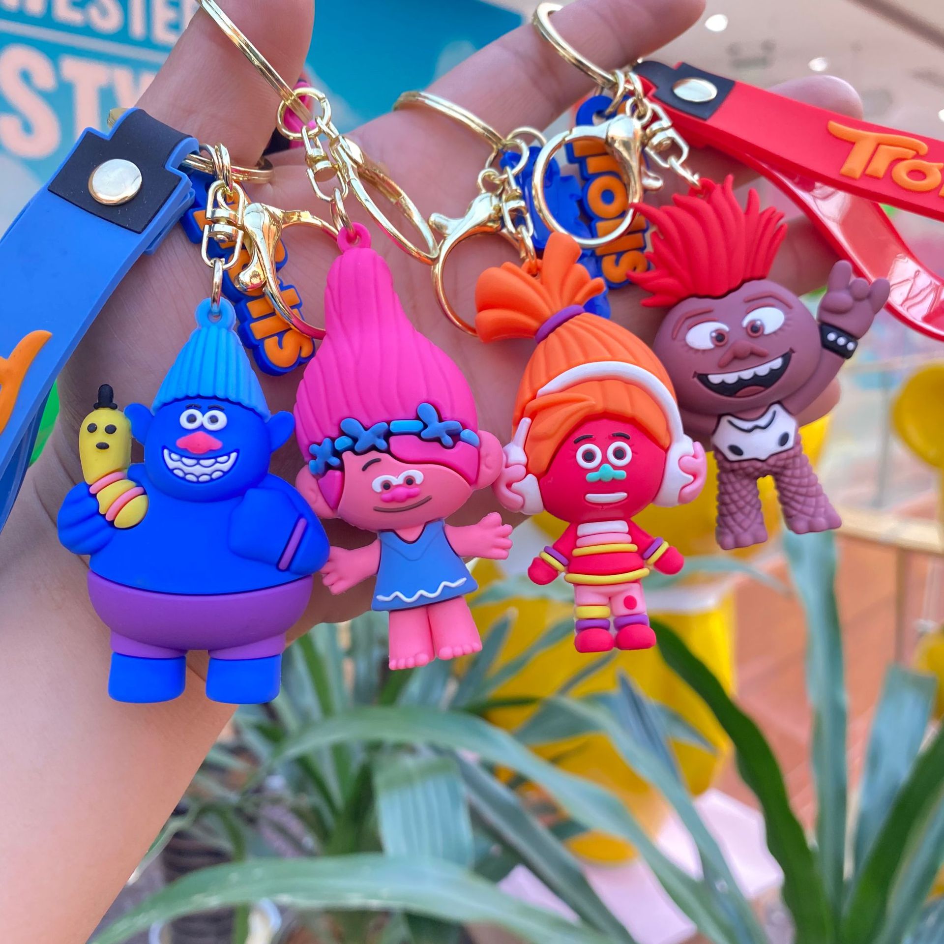 Cruz-Frontera de dibujos animados magia Elf muñeca llavero colgante bolsa coche adornos muñeca máquina pequeño regalo al por mayor