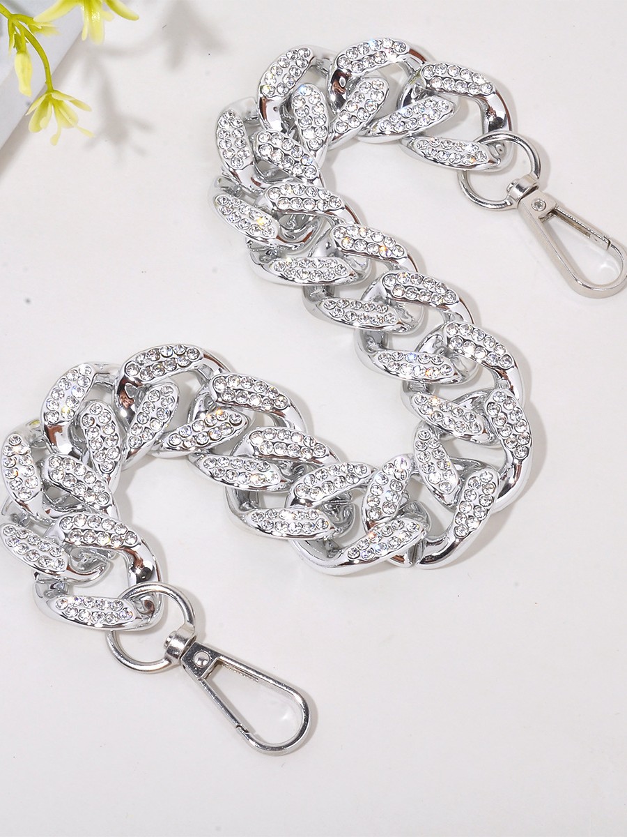 Pulseras de diamantes completos UV DIY accesorios de joyería cadena de diamantes bolsos de cadenas de teléfonos móviles cuerdas colgantes llaveros bolsos hechos a mano image 1