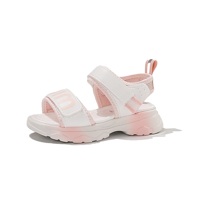 Sandalias de Playa Casuales para Niñas de Cuero Artificial, Antideslizante para Playa y Verano
