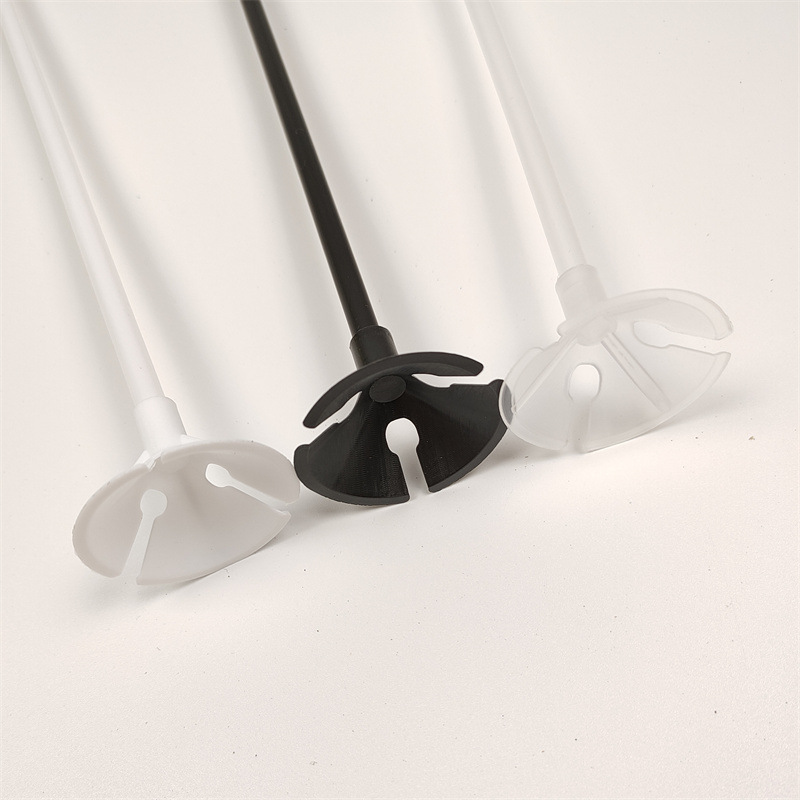 Manufacturer Wholesale Bold and Enlarged Advertising Balloon Stick Holder Black Gold Silver Transparent Balloon Stick Holder