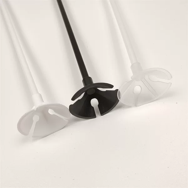Manufacturer Wholesale Bold and Enlarged Advertising Balloon Stick Holder Black Gold Silver Transparent Balloon Stick Holder