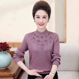 中老年毛衣、针织衫;大码针织衫;女装针织加工