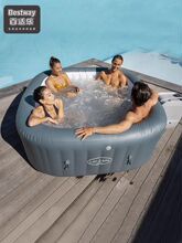 网红充气浴缸spa户外温泉浴池充气恒温泳池泡澡桶家庭用按摩浴缸