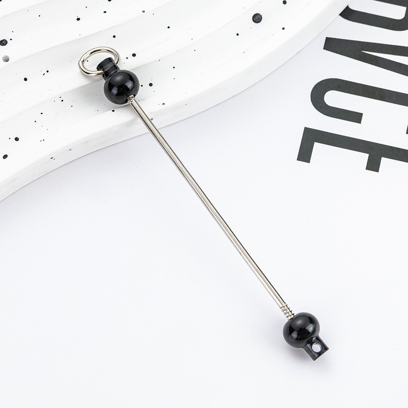 Nuevo polo DIY cuentas creativo llavero cuentas accesorios colgante polo de plástico cuentas polo