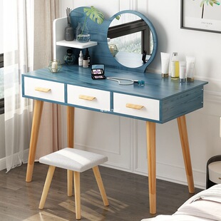 New Dressing Table Bedroom Small Apartment Modern Simple Internet Popular Style Storage Integrated Nordic Style Dressing Table