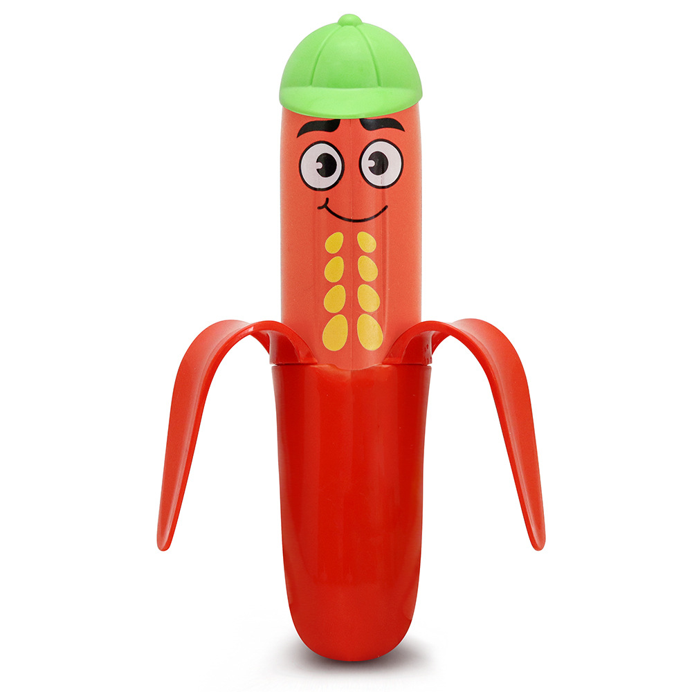 Pistola de agua infantil transfronteriza dibujos animados graciosos modelado de frutas manuales de gran capacidad pistola de agua juguetes de agua