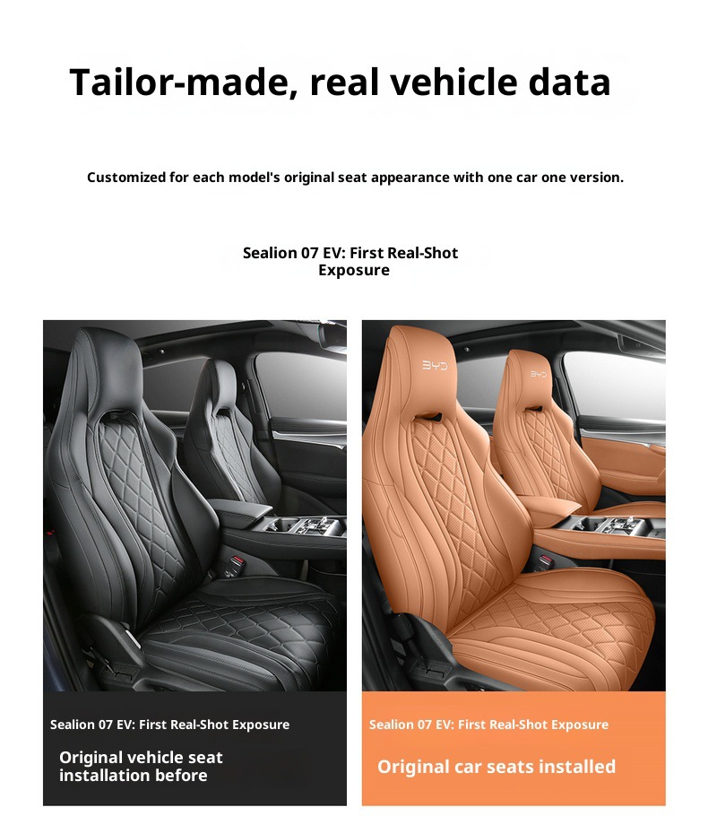New Model Special Car Hiace 07Ev Nappa Leather Four-Season Left-Hand Drive Overseas Right-Hand Drive Seat Cover Cross-Border Full-Cover Car Seat Cushion