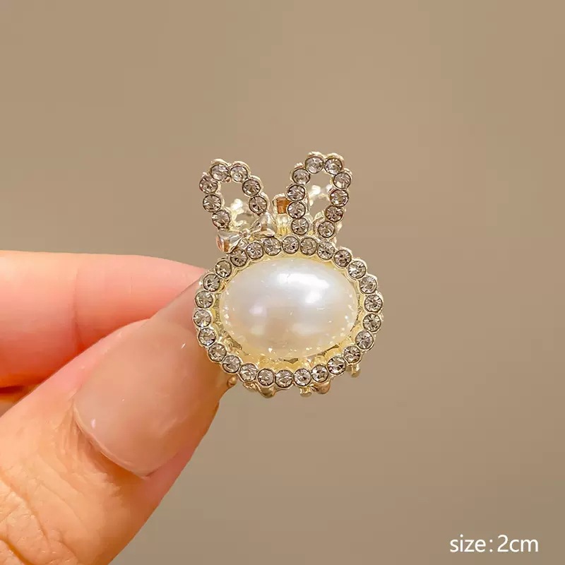 6045 Conejo de cuentas grandes de diamantes de imitación