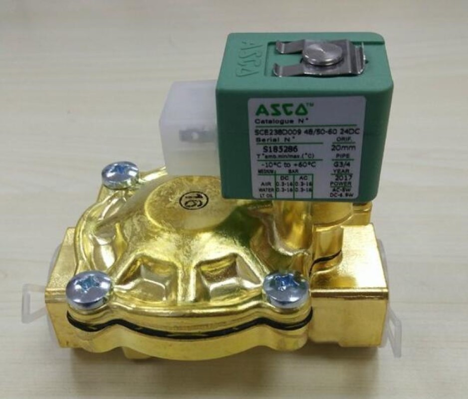 美国ASCO电磁阀SCE238D009 24VD220VDC 黄铜材质