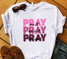 亚马逊独立站欧美跨境圆领短袖外贸 Pray On It T恤