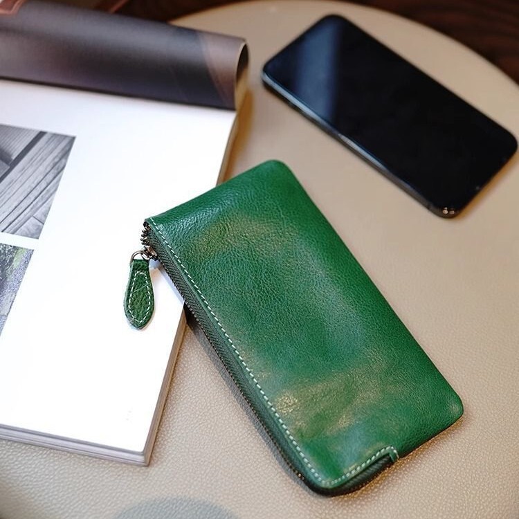 Portable Wallet for Women 2025 New One-Piece Thin Long Wallet Bag Men's Large Cash Cash Storage Coin Purse