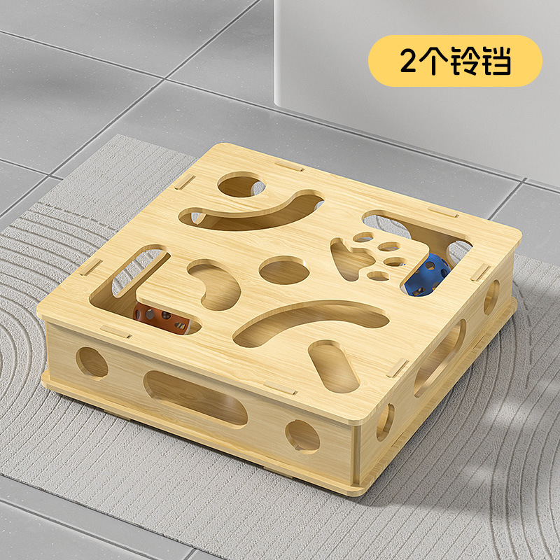 猫玩具自嗨解闷神器小猫宠物猫咪益智迷宫掏洞毛毡盒逗猫宠物用品|undefined