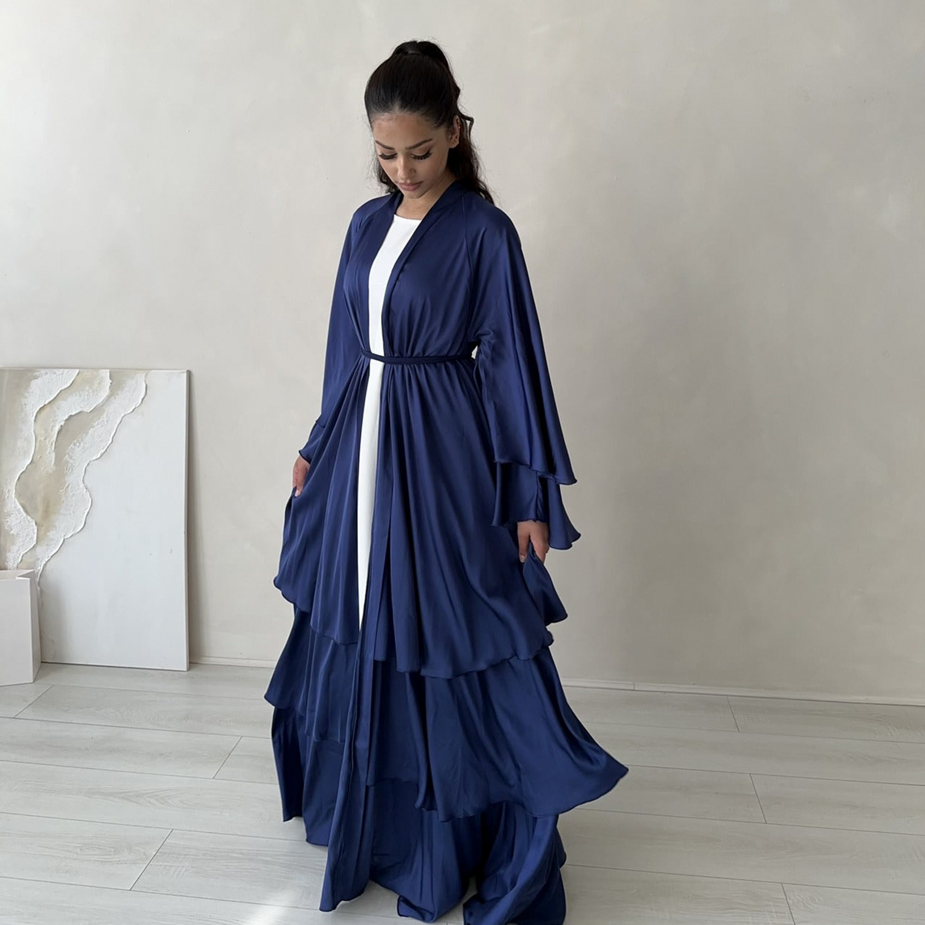 Loriya2024 Middle East Turkey Dubai Exquisite Elegant Cardigan Robe LR706_ecoleips.com