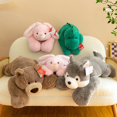 Cute Pose Animal Series Plush Toy Bedtime Companion Stuffed Animal Doll Pillow for Girls, Gift