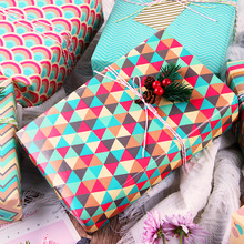 亞馬遜銅版紙禮品包裝紙小清新聖誕節情人節生日禮物包裝紙 現貨