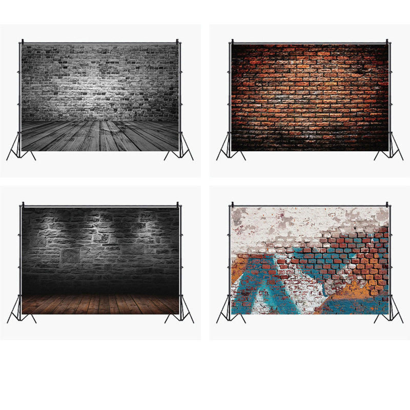 Rural retro shabby brick wall Foreign trade new photo material photography background cloth studio 120x80cm