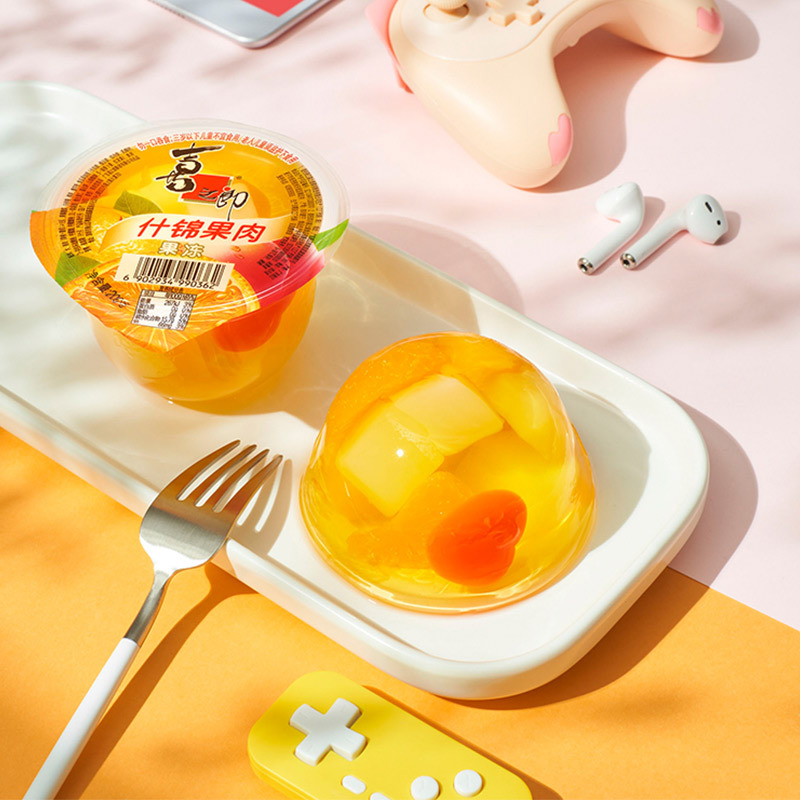 Xililang Fruit Jelly 200g Large Cup Full Box Wholesale Mixed Honey Tangerine Sucking Fruit Pudding Children Snacks
