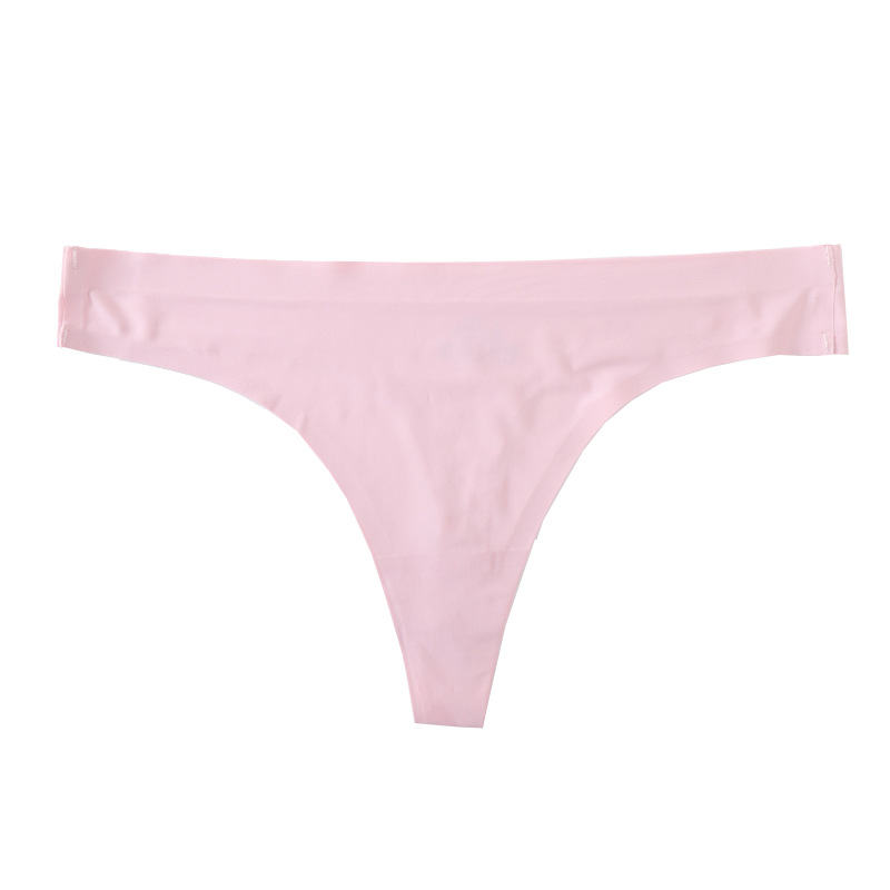 AliExpress Amazon ropa interior de mujer cómoda cintura baja T pantalones de seda de hielo sin costuras Tanga mujer transfronteriza fabricante de ropa interior