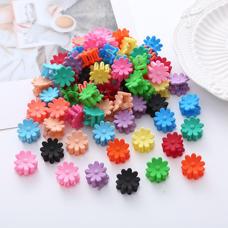 Baby hairpin candy color headdress flower clip South Korea elegant same style hairpin sunflower hairpin children clip