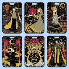 詭秘之主卡套批發塑料滑蓋學生校牌飯卡胸牌小卡通工作證卡套門禁