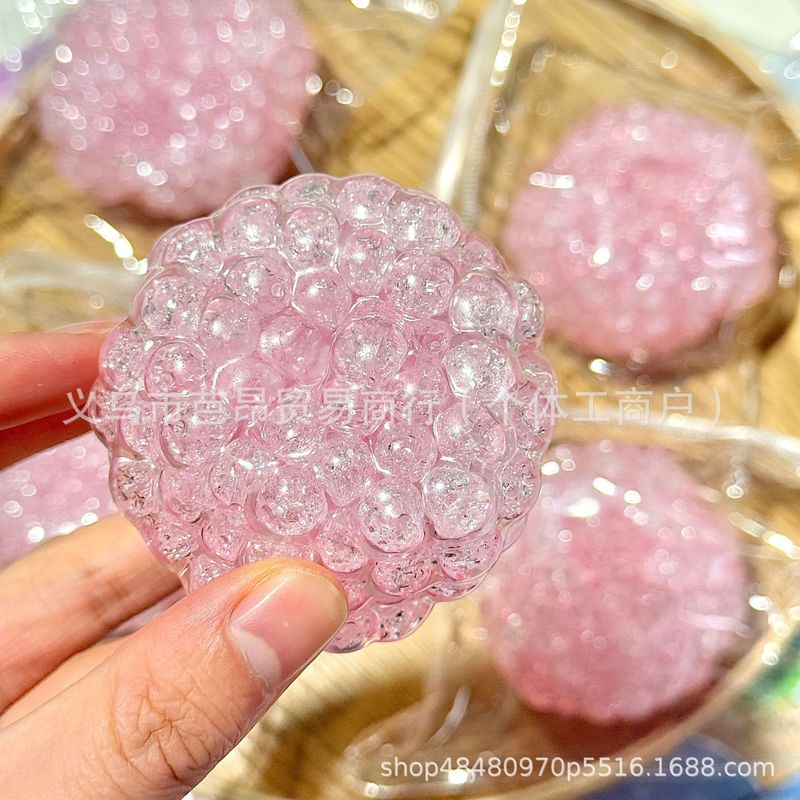 美しいピンチ氷河手作りボール透明クリスタルピンチドライピンチクリエイティブ減圧おもちゃボールは形を変えることができます|undefined