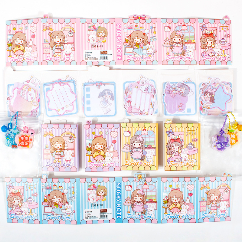 Baby Sweetheart 40% de descuento en notas, bolsa ziplock, papel de mensaje rasgable, papelería portátil de alto valor para estudiantes