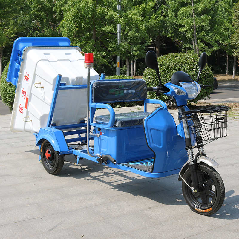 ✄500L电动环卫保洁车三轮车垃圾清运车街道小区物业学校快速清洁