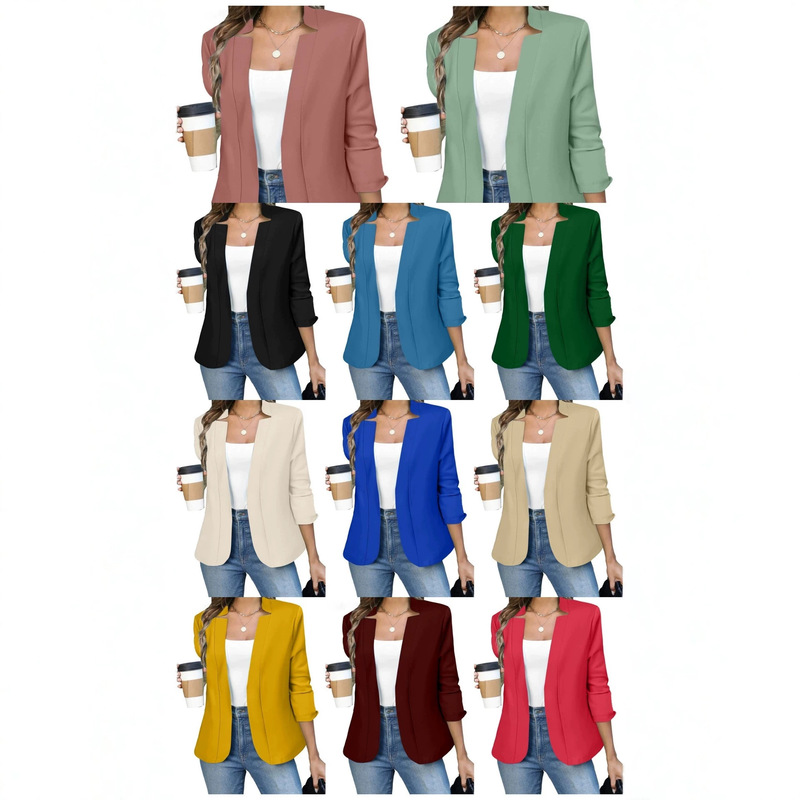 All Colors and Sizes Available on Amazon: Autumn and Winter European and American Style Casual Professional Women's Blazer All Colors and Sizes Available on Amazon: Autumn and Winter European and American Style Casual Professional Women's Blazer