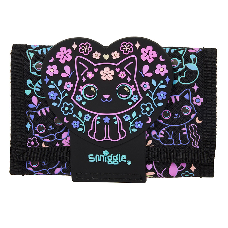 Australia smiggle estudiante titular de la tarjeta de la cartera de los niños plegable macho y hembra bus de dibujos animados titular de la tarjeta de regalo de cumpleaños