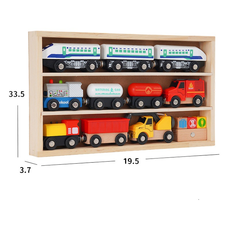 子供の木の箱の小さい列車の組み合わせの多機能のシーンは組み合わせてトーマスの小さい列車の3-6歳に対応します。