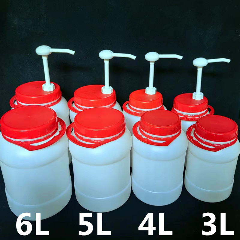3L4L5L6升塑料密封罐6公斤蚝油桶大鸡鸭鹅蛋桶大米桶酱桶猪油桶