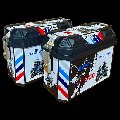 Electric car tail box – Side Box, Electric Bike Side - 36l-white-forest-saddlebags-pair-mounting-bracket-tail-rack-model