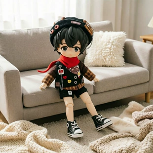 Комплект с мишкой для кукол ob11 12 см BJD UFDOLL YMY GSC