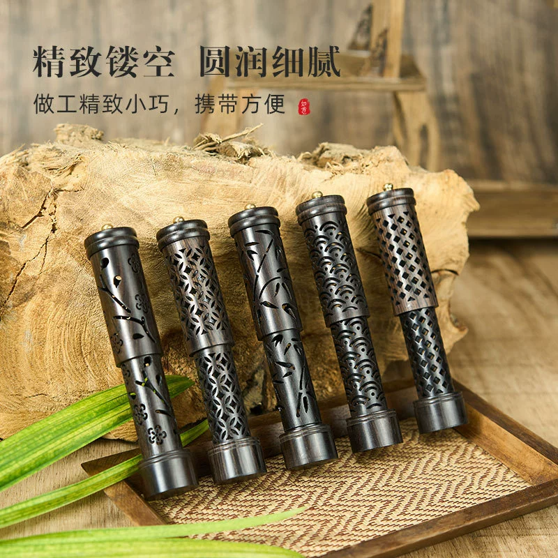 Черное сандаловое дерево телескопическое благовония сидя фиолетовое дерево