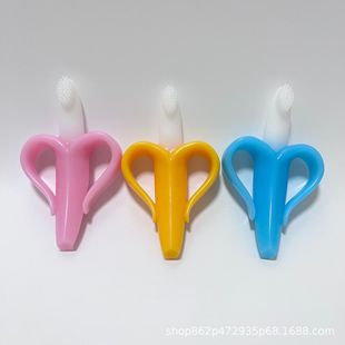 Manufacturer Children's Silicone Toy Teether Baby Food Grade Molar Stick Teething Period Chewing Gum Fruit Solid Teeth