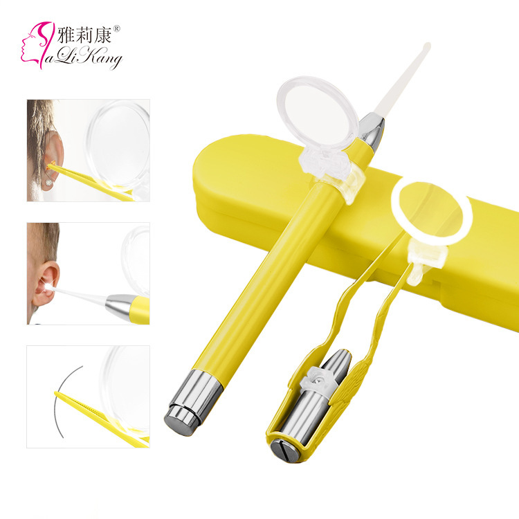 New luminous ear pick ear cleaner tweezers Children Baby with light ear poop ear pick ear pick suit New luminous ear pick ear cleaner tweezers Children Baby with light ear poop ear pick ear pick suit