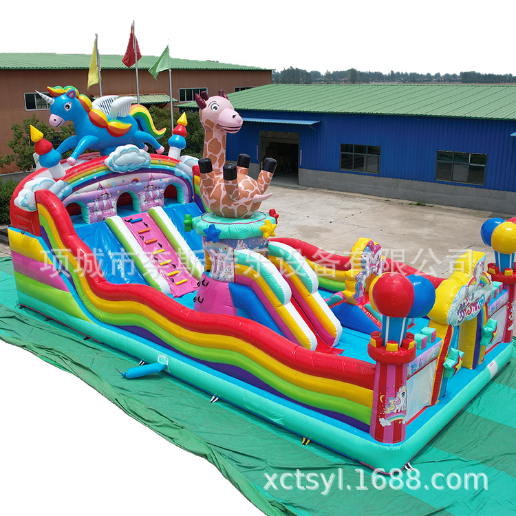 Puesto al aire libre, trampolín inflable para niños, equipo de entretenimiento, castillo travieso, tobogán, castillo inflable, grande al aire libre