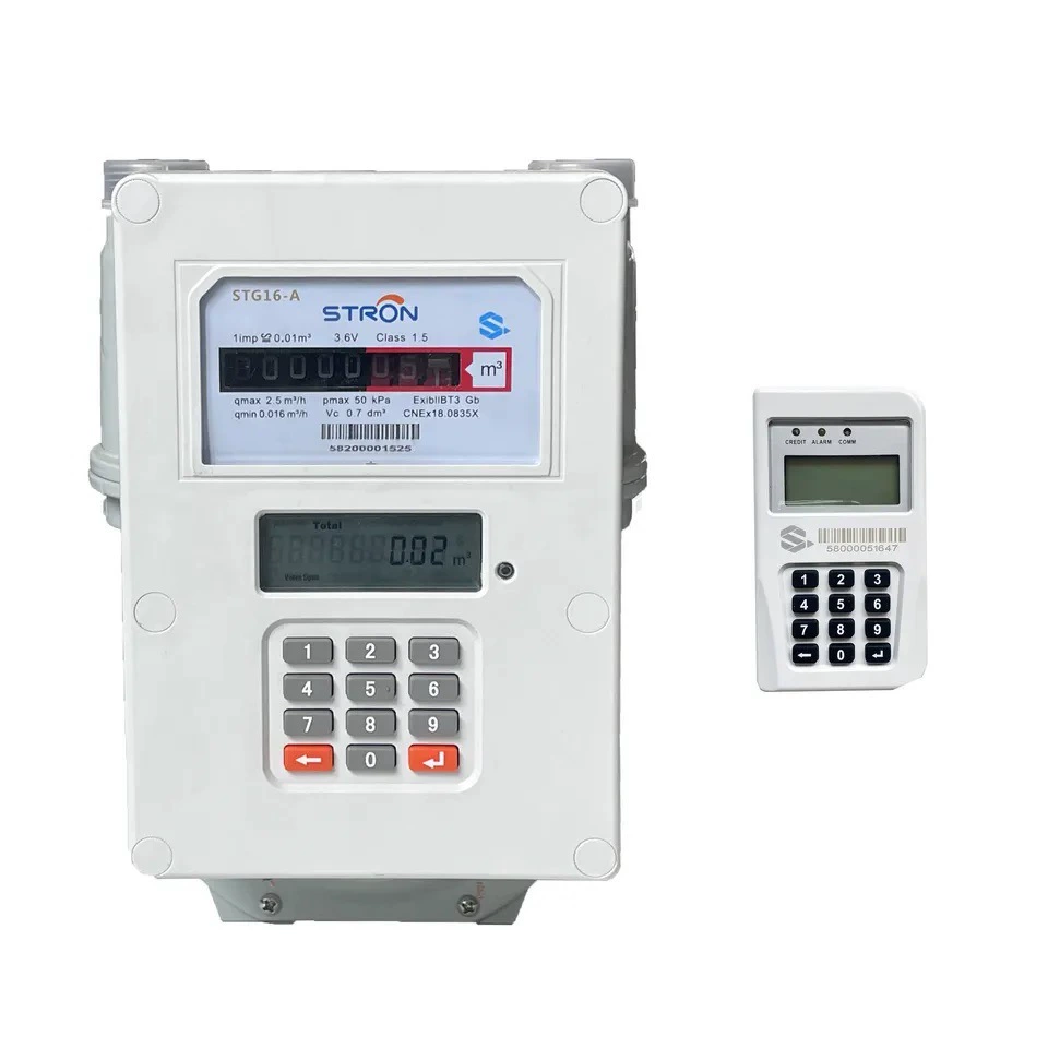 Высокая точность LORA-RF модуль Жилой предоплаченный газовый счетчик