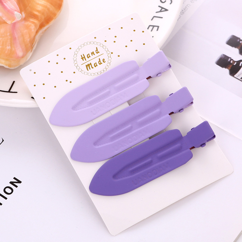 Colorful Seamless Barrettes Ins Style Girl Bang Clip Duckbill Single Line Clip Headdress High-Grade Side Hairpin