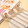 Cute tableware stainless steel, fruit fork, handheld spoon, internet celebrity