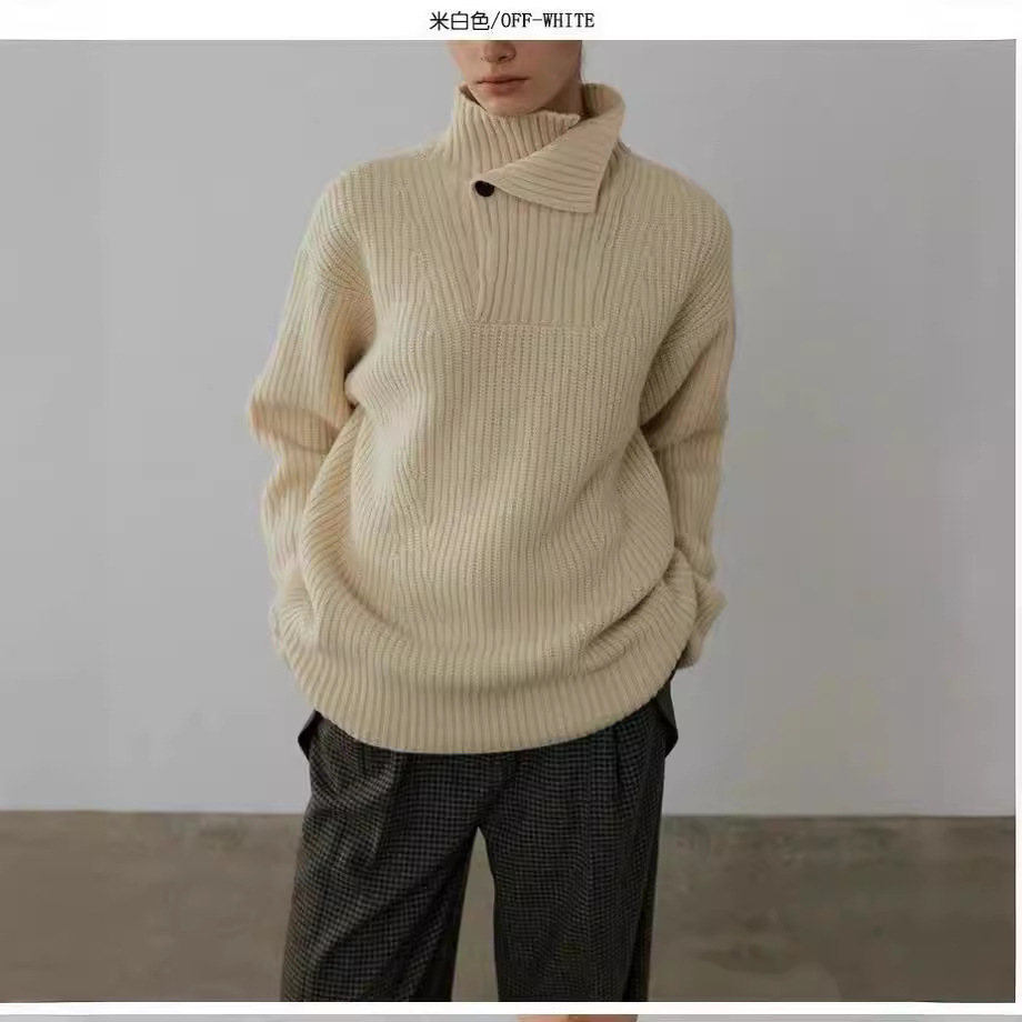 Woolen demi-season design sweater