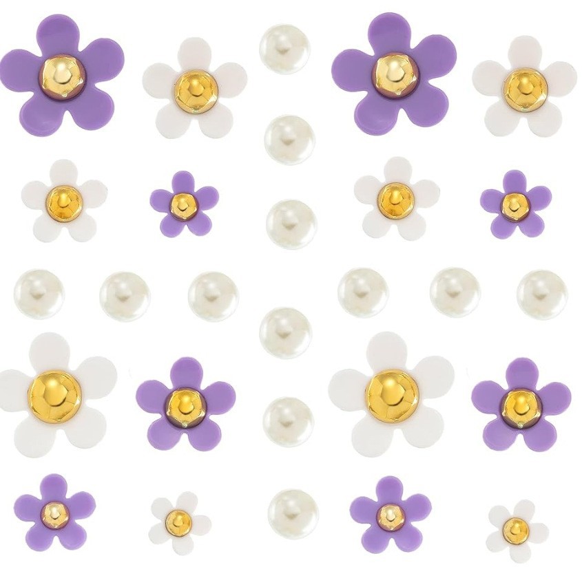 Bolsas de hoyos DIY decoración de perlas daisy hoyos bolsas de joyería colgante set
